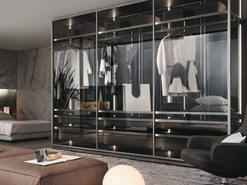 Closet transparente