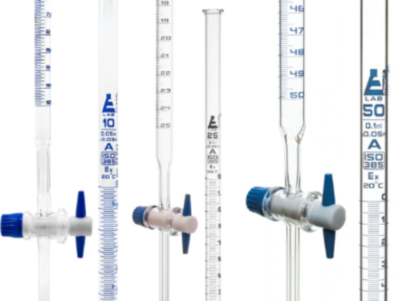 Buretas con LLave de Teflón
