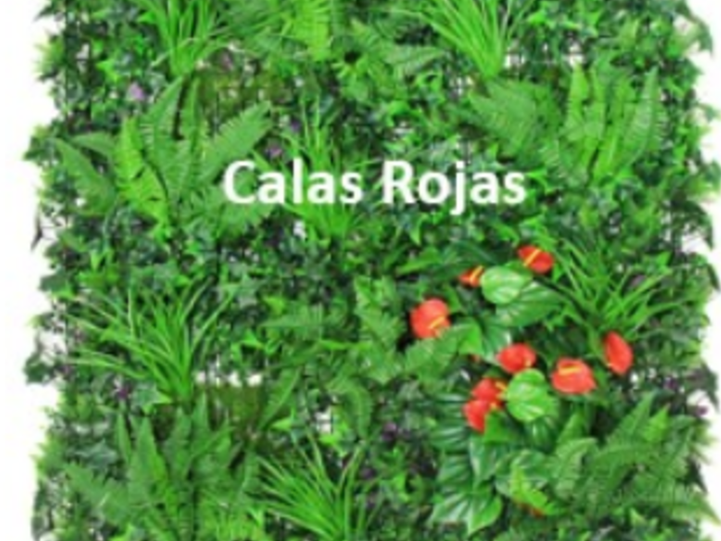 Follaje artificial Calas Rojas